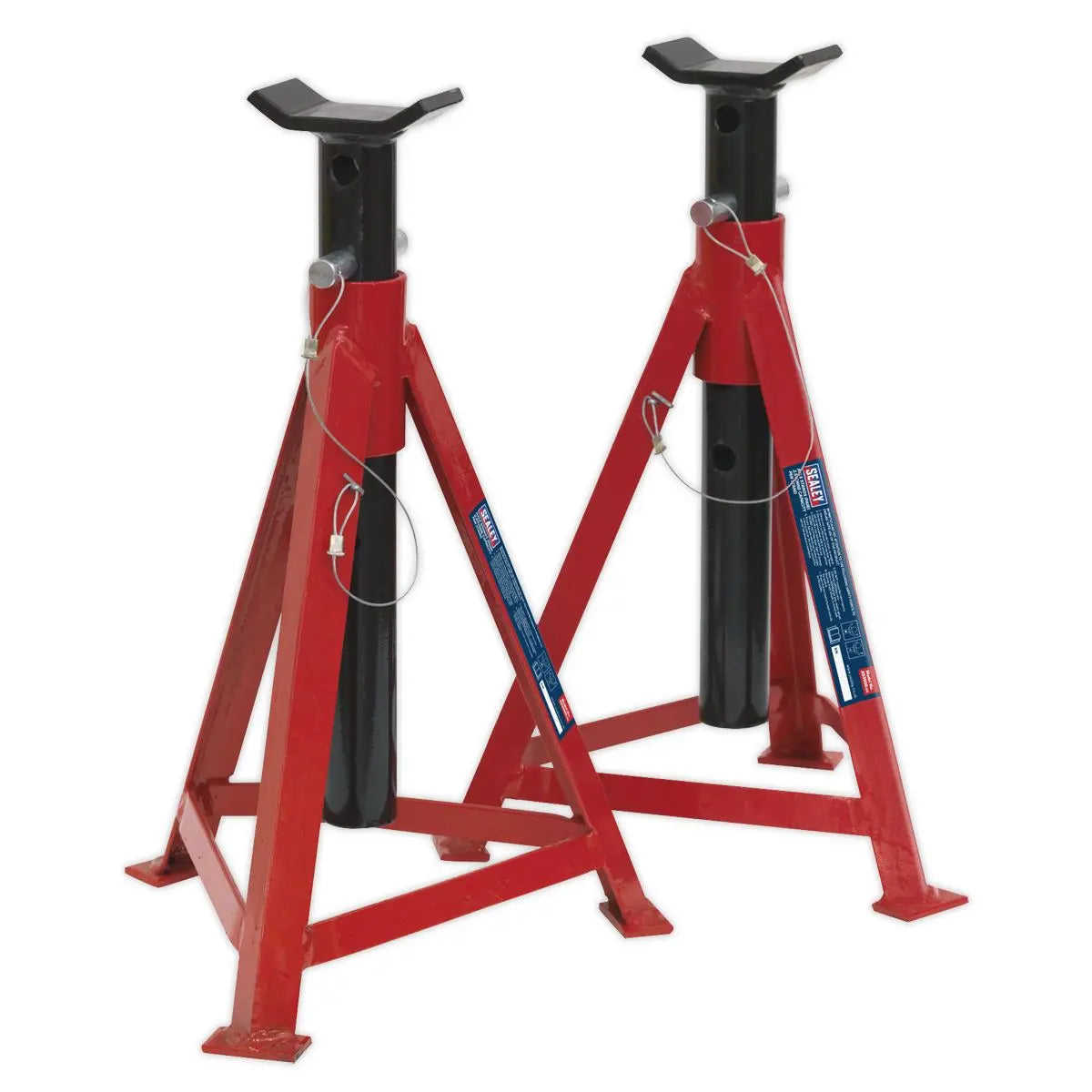 Sealey Premier Axle Stands (Pair) 2.5 Tonne Capacity per Stand Medium Height 