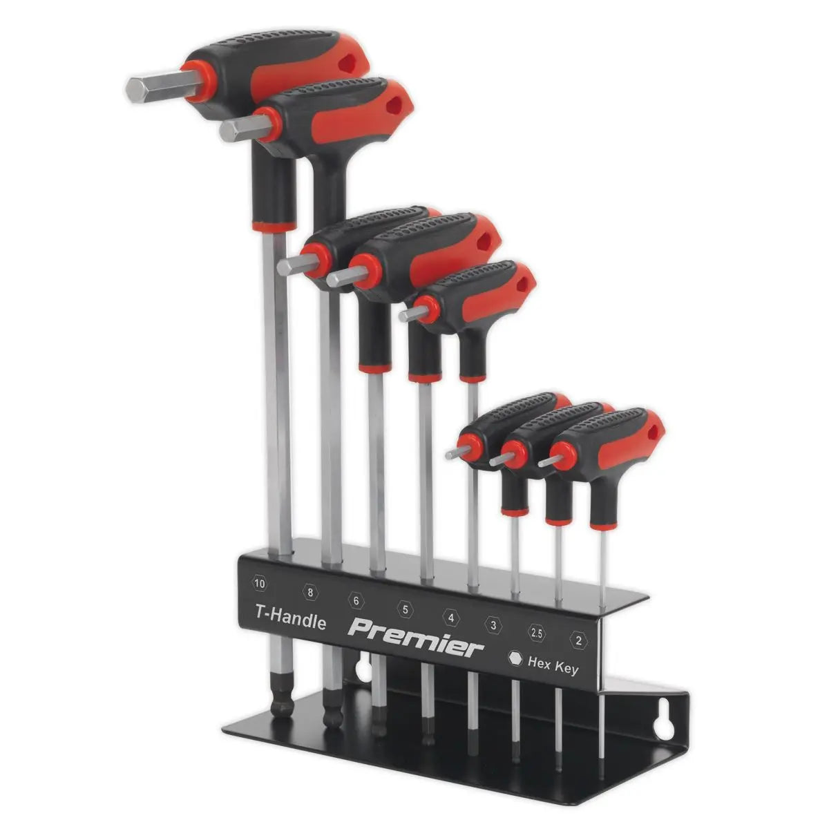 Sealey Premier Ball-End Hex Key Set 8pc T-Handle Metric 
