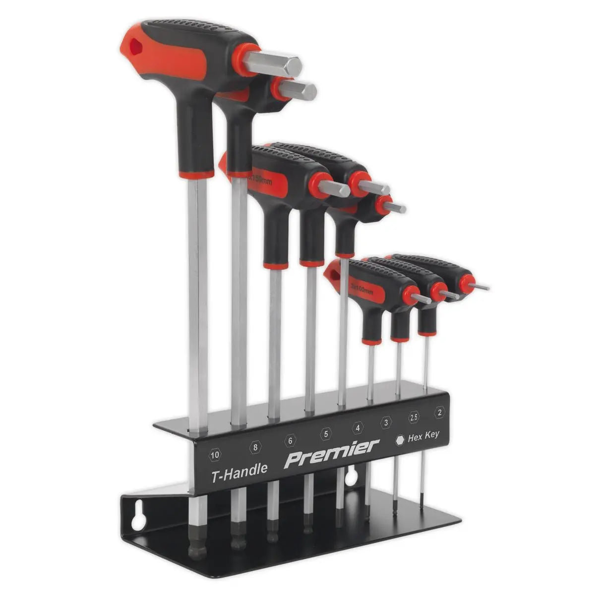 Sealey Premier Ball-End Hex Key Set 8pc T-Handle Metric 