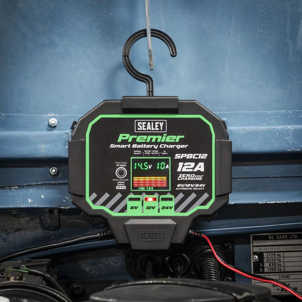 Sealey Premier Battery Maintainer Charger 12A Fully Automatic 