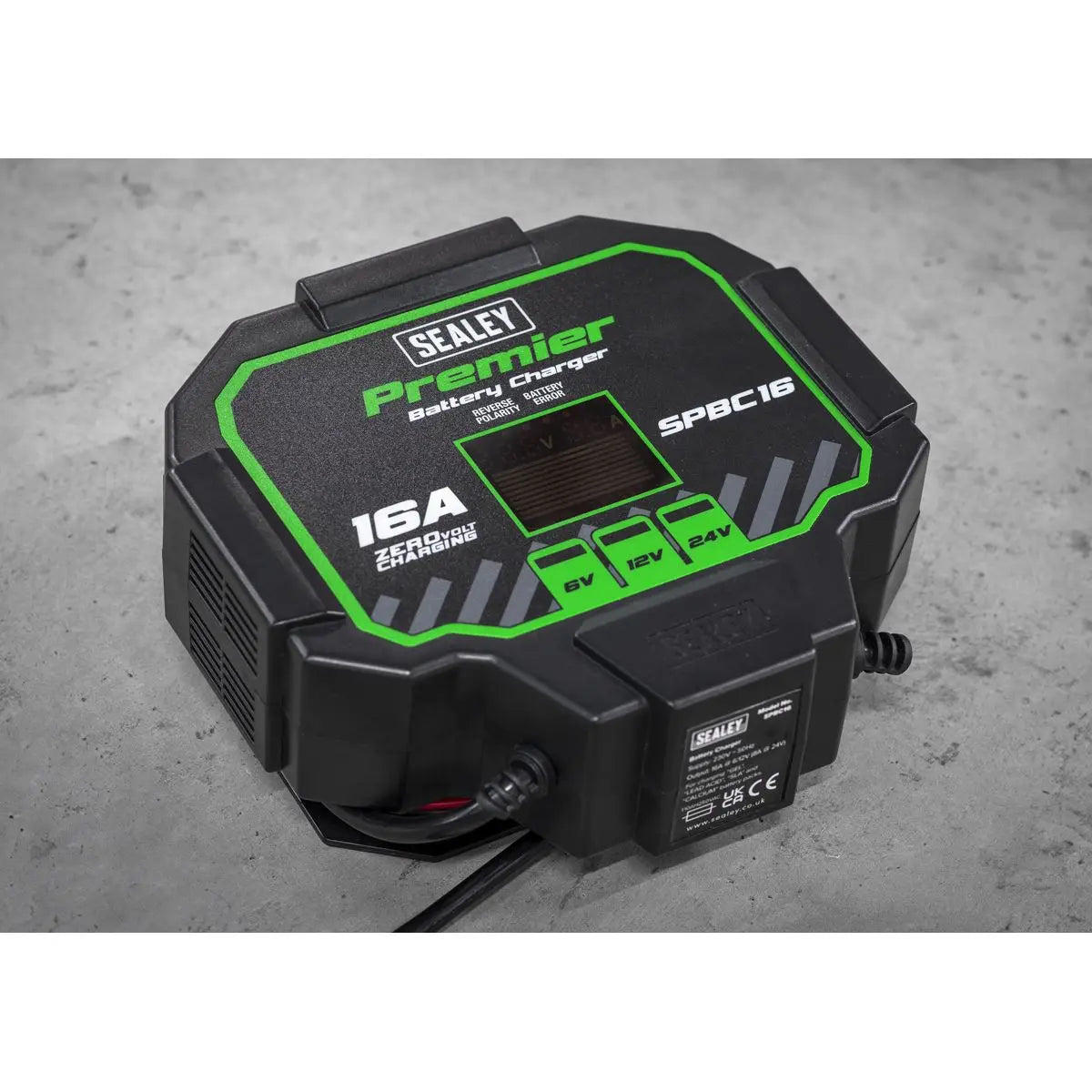 Sealey Premier Battery Maintainer Charger 16A Fully Automatic 