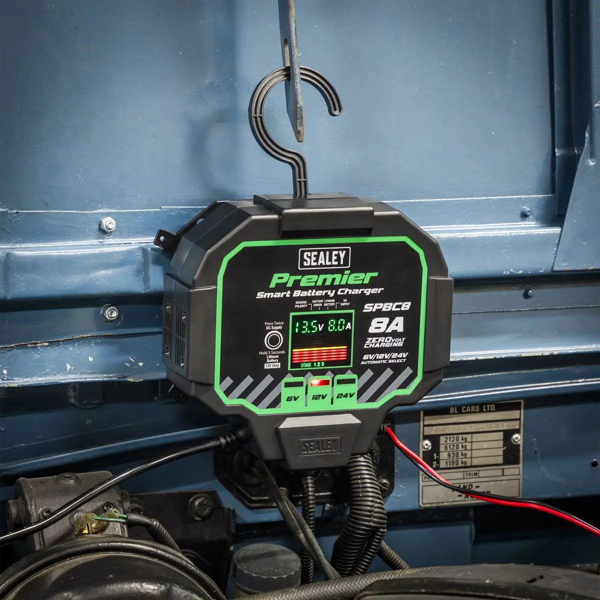 Sealey Premier Battery Maintainer Charger 8A Fully Automatic 