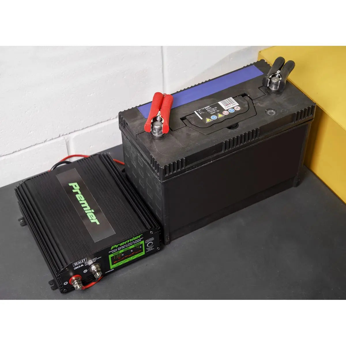 Sealey Premier Battery Support Unit Charger & Maintainer 30A 