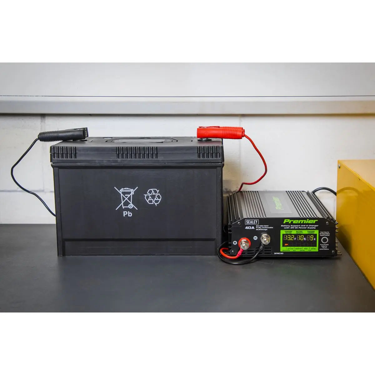 Sealey Premier Battery Support Unit Charger & Maintainer 40A 