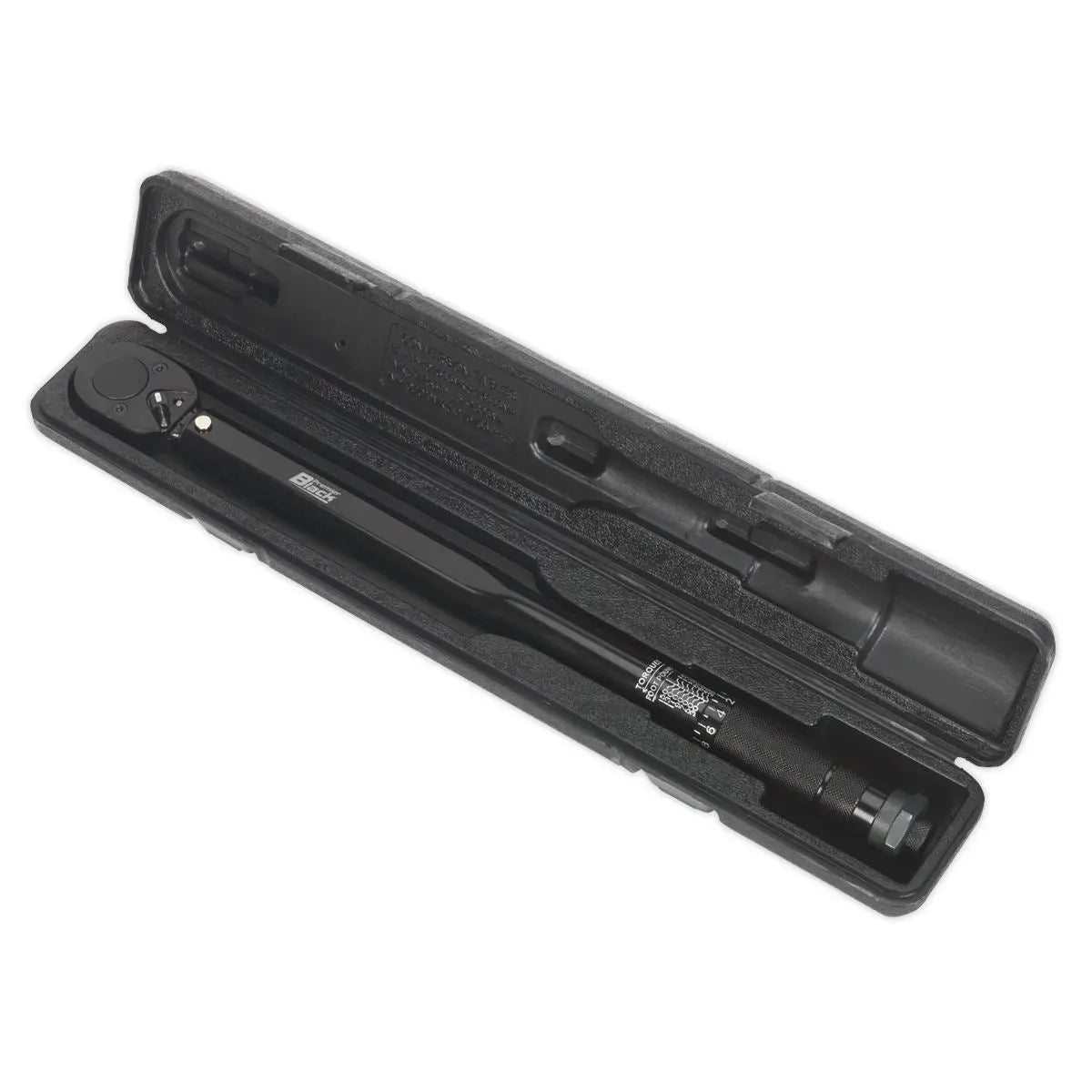 Sealey Premier Black 1/2" Drive Calibrated Micrometer Torque Wrench 27-204Nm 