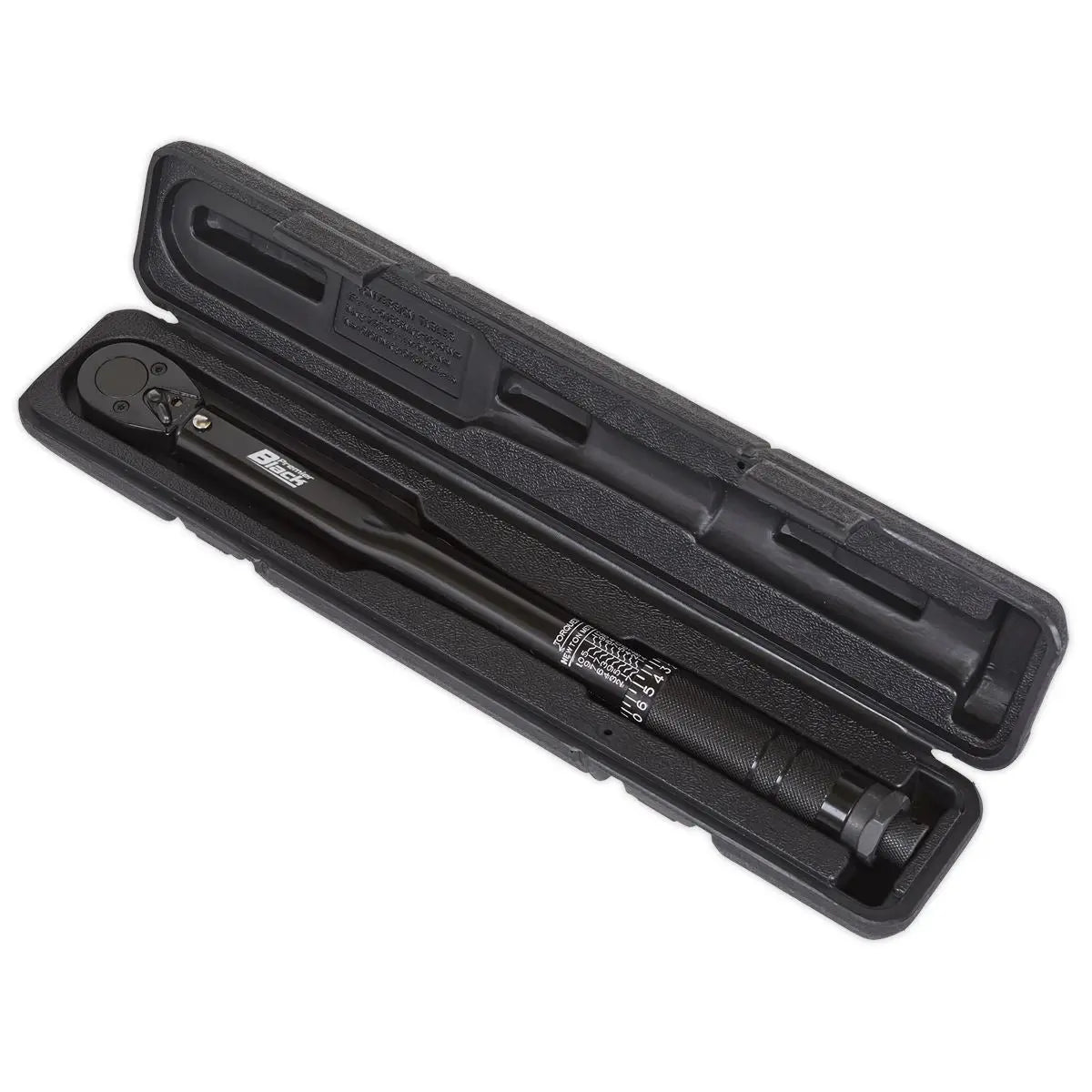 Sealey Premier Black Micrometer Torque Wrench 3/8"Sq Drive Calibrated Premier Black 