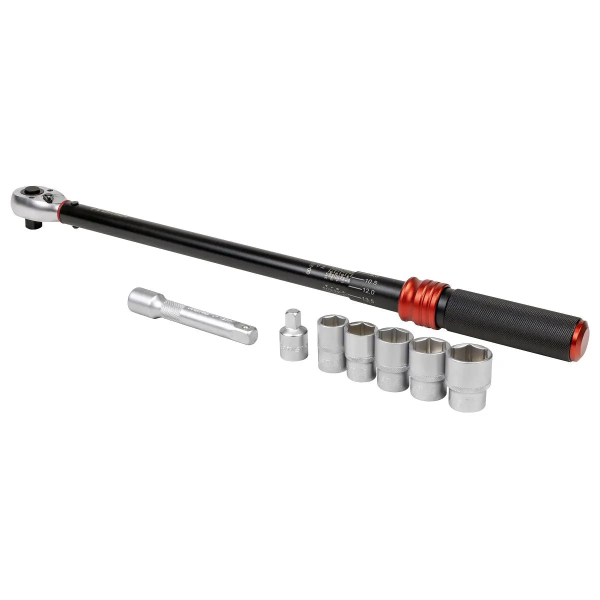 Sealey Premier Black Premier Black Torque Wrench Set 1/2"Sq Drive 60-330Nm 8pc  White Rose Tools