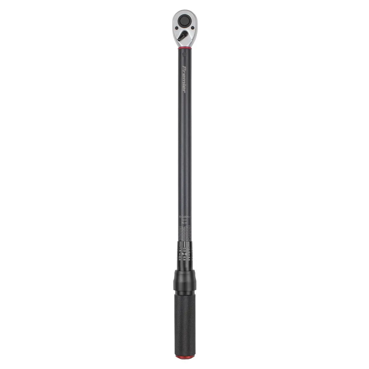 Sealey Premier Black Torque Wrench Micrometer Style 1/2"Sq Drive Calibrated 60-330Nm - Premier Black  White Rose Tools