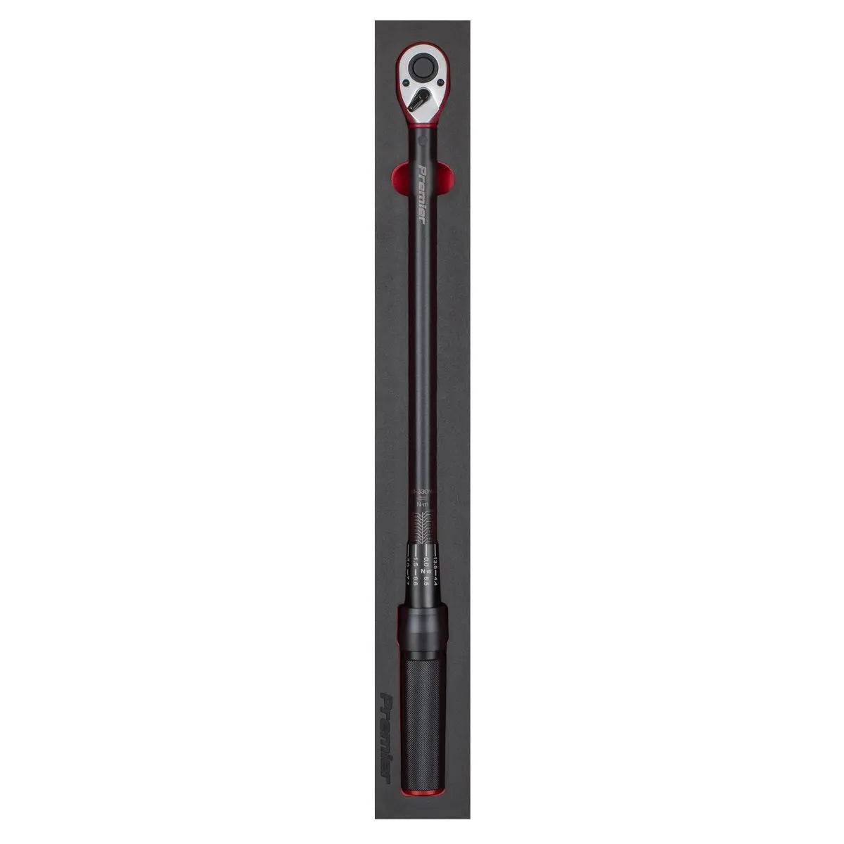 Sealey Premier Black Torque Wrench Micrometer Style 1/2"Sq Drive Calibrated 60-330Nm - Premier Black  White Rose Tools