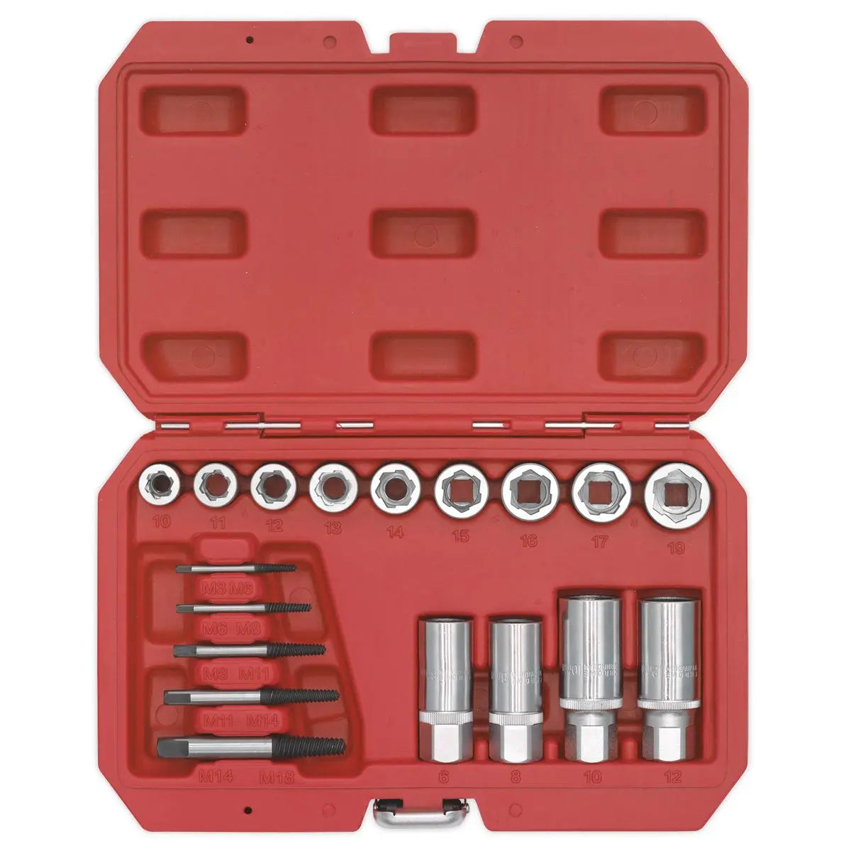 Sealey Premier Bolt, Stud & Screw Extractor Set 18pc 
