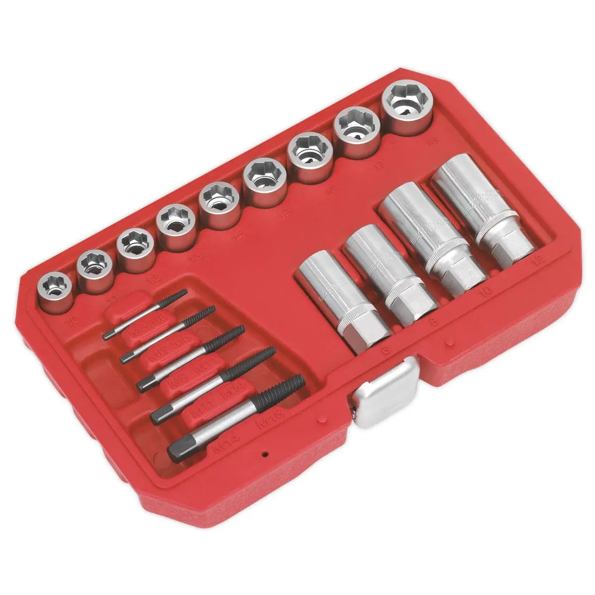 Sealey Premier Bolt, Stud & Screw Extractor Set 18pc 