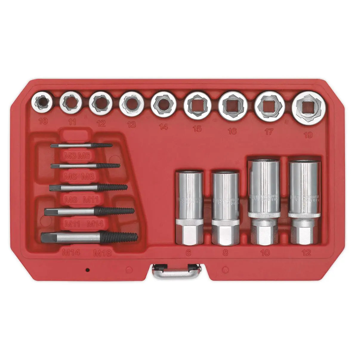 Sealey Premier Bolt, Stud & Screw Extractor Set 18pc 