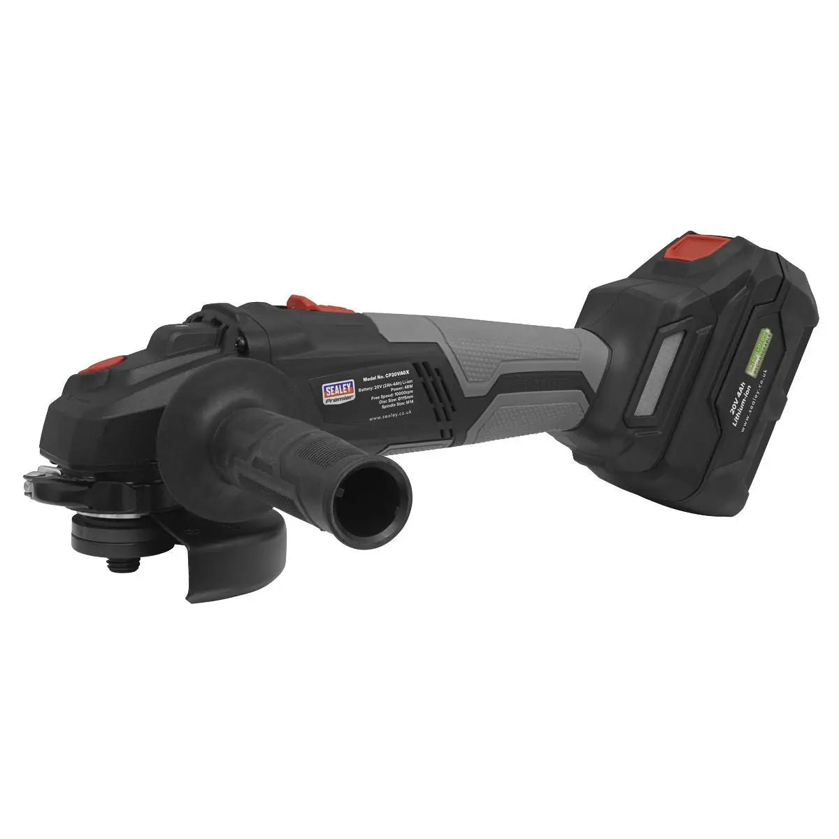 Sealey Premier Brushless Angle Grinder Ø115mm 20V SV20 Series - Body Only 
