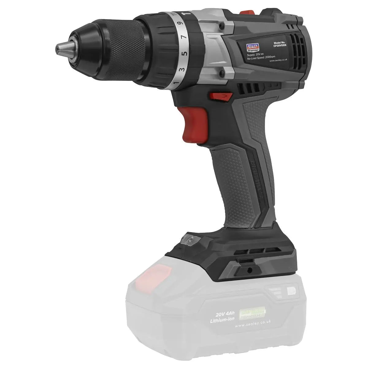 Sealey Premier Brushless Combi Drill Ø13mm 20V SV20 Series - Body Only 