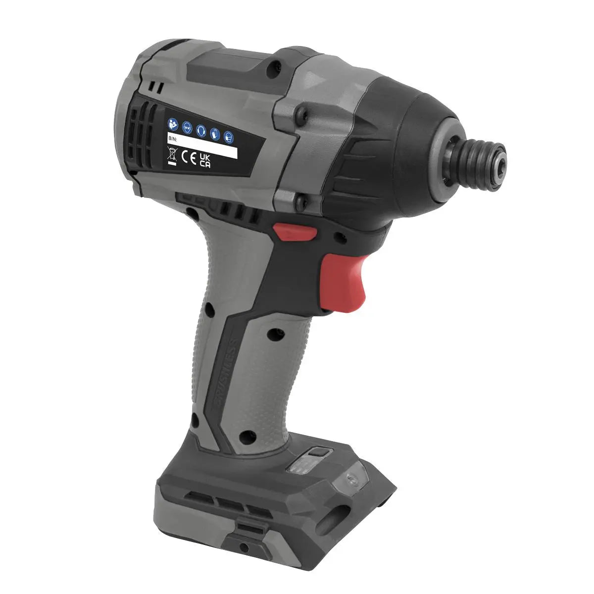 Sealey Premier Brushless Impact Driver 20V SV20 Series 1/4"Hex - Body Only 