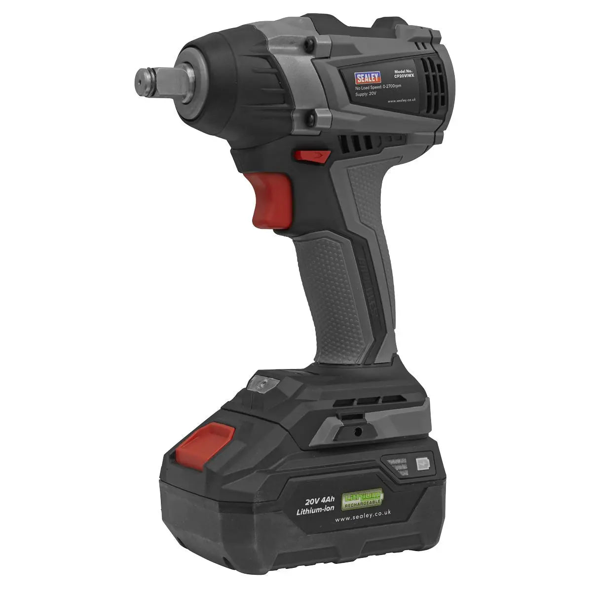 Sealey Premier Brushless Impact Wrench 20V 1/2"Sq - Body Only 