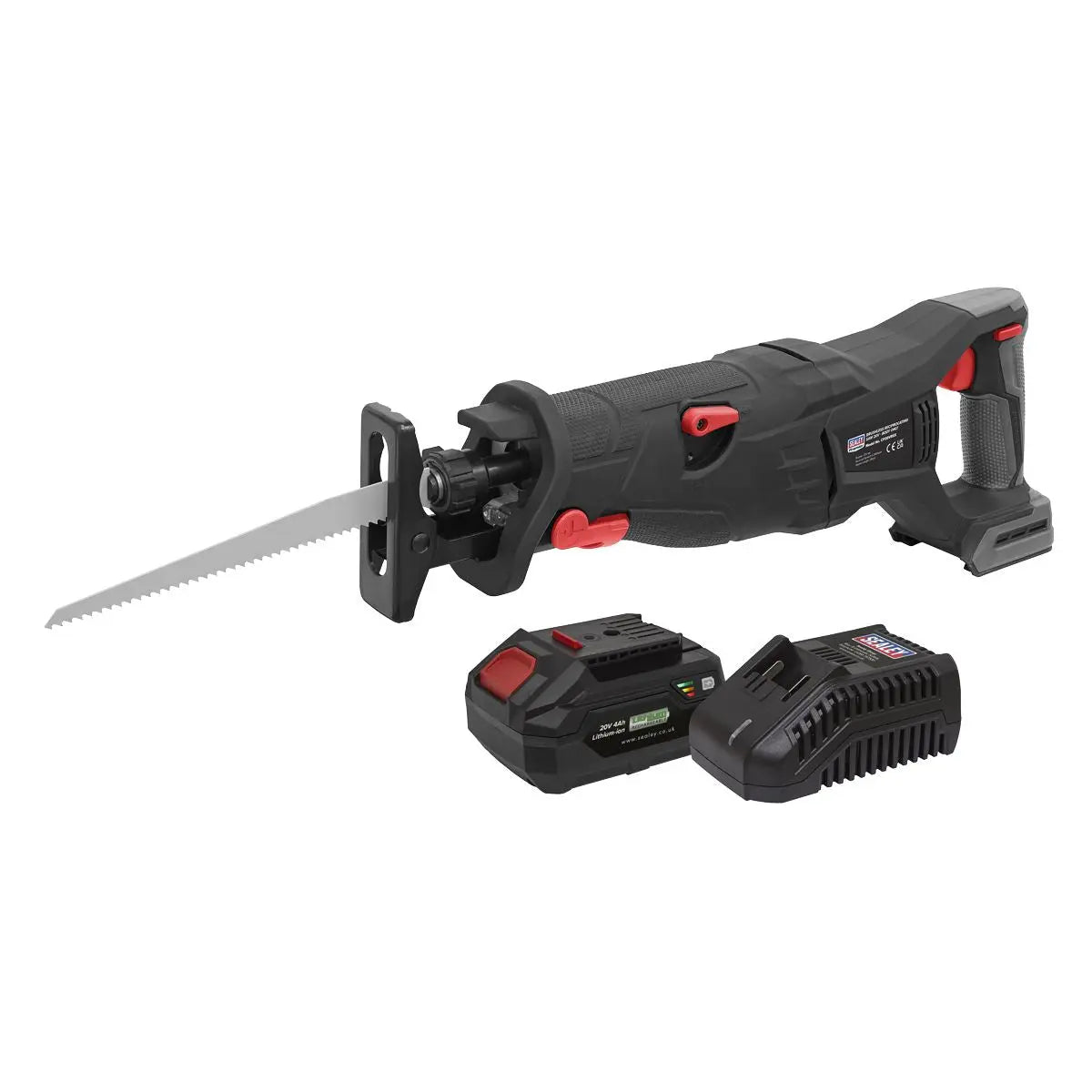 Sealey Premier Brushless Reciprocating Saw 20V 4Ah SV20 Series Kit 