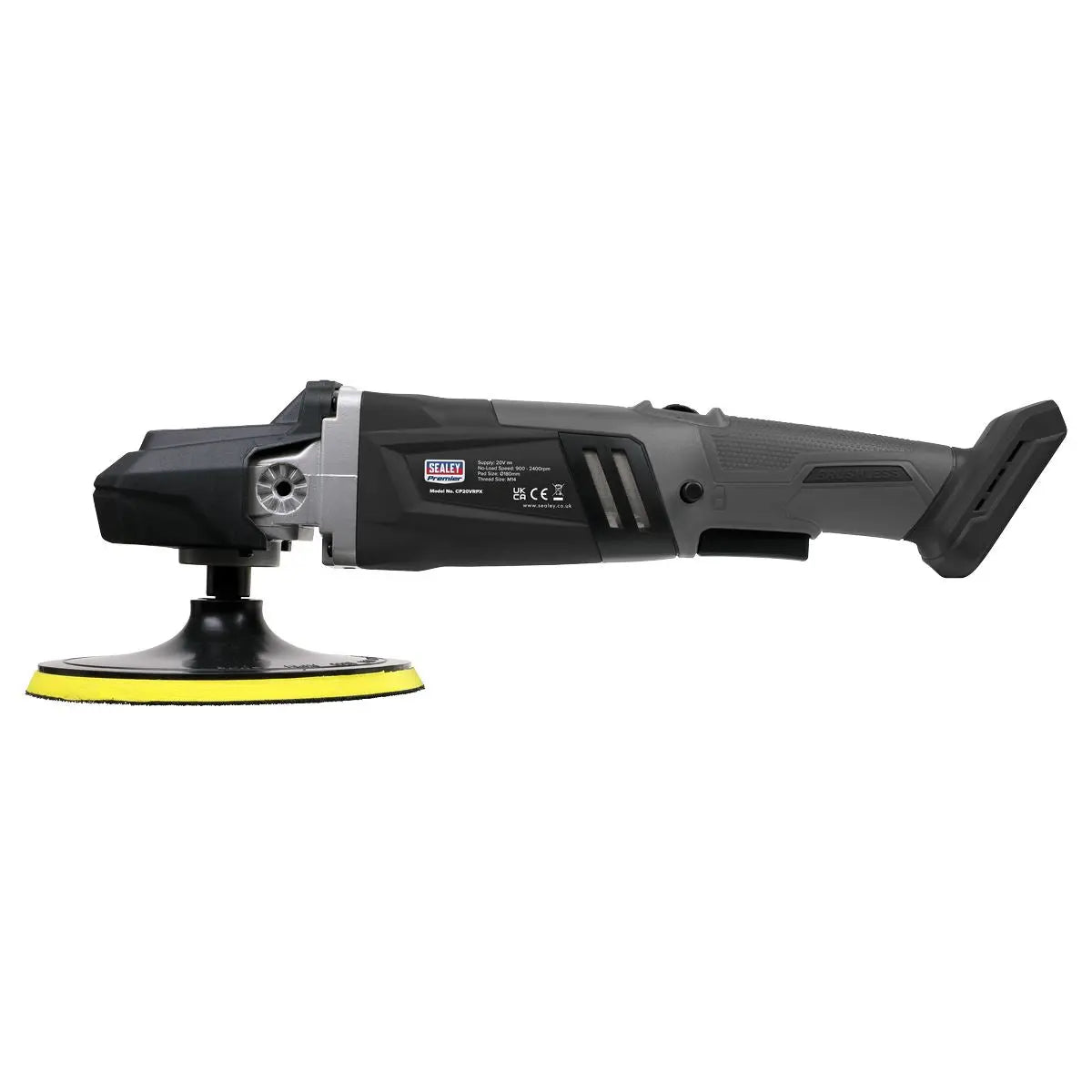 Sealey Premier Brushless Rotary Polisher 20V SV20 Series Ø180mm - Body Only 