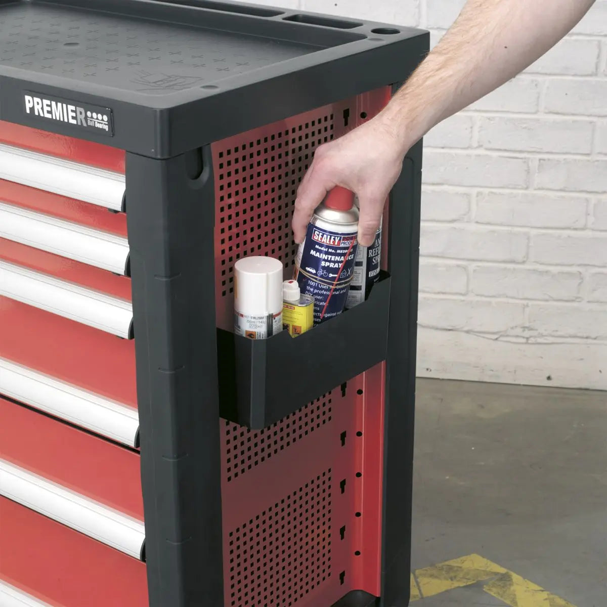 Sealey Premier Can & Bottle Holder for AP24 Series Tool Chests 