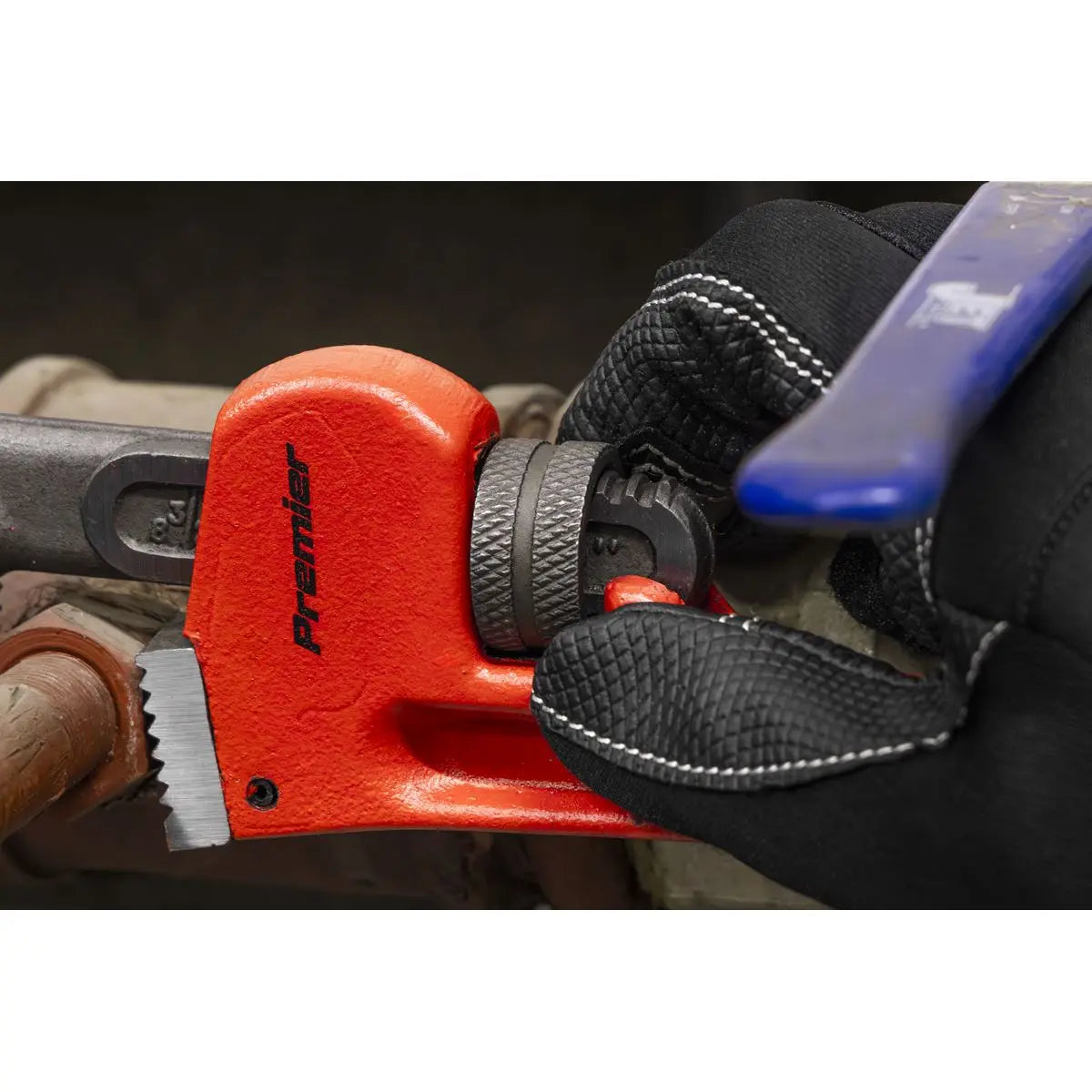 Sealey Premier Cast Steel Pipe Wrench European Pattern 250mm  White Rose Tools