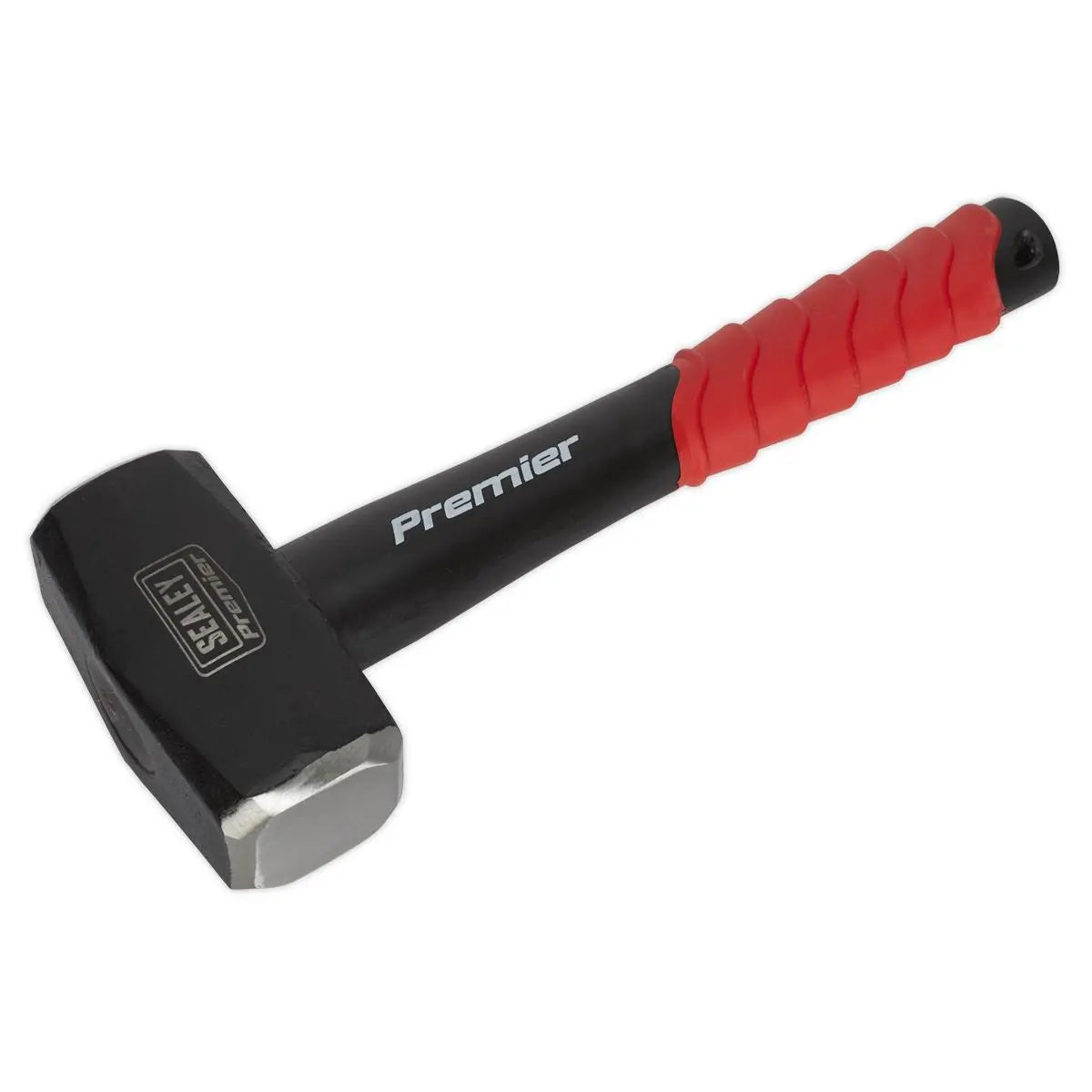 Sealey Premier Club Hammer 4lb Fibreglass Shaft Lump Carbon Steel Rubber Grip 