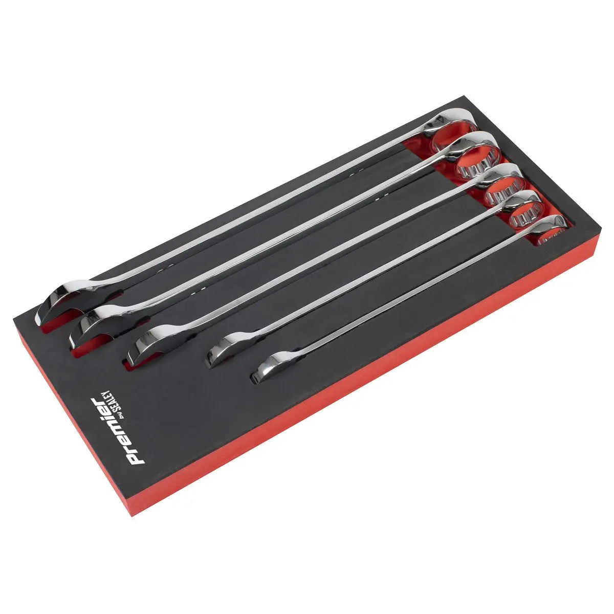 Sealey Premier Combination Spanner Set 5pc Jumbo Metric 