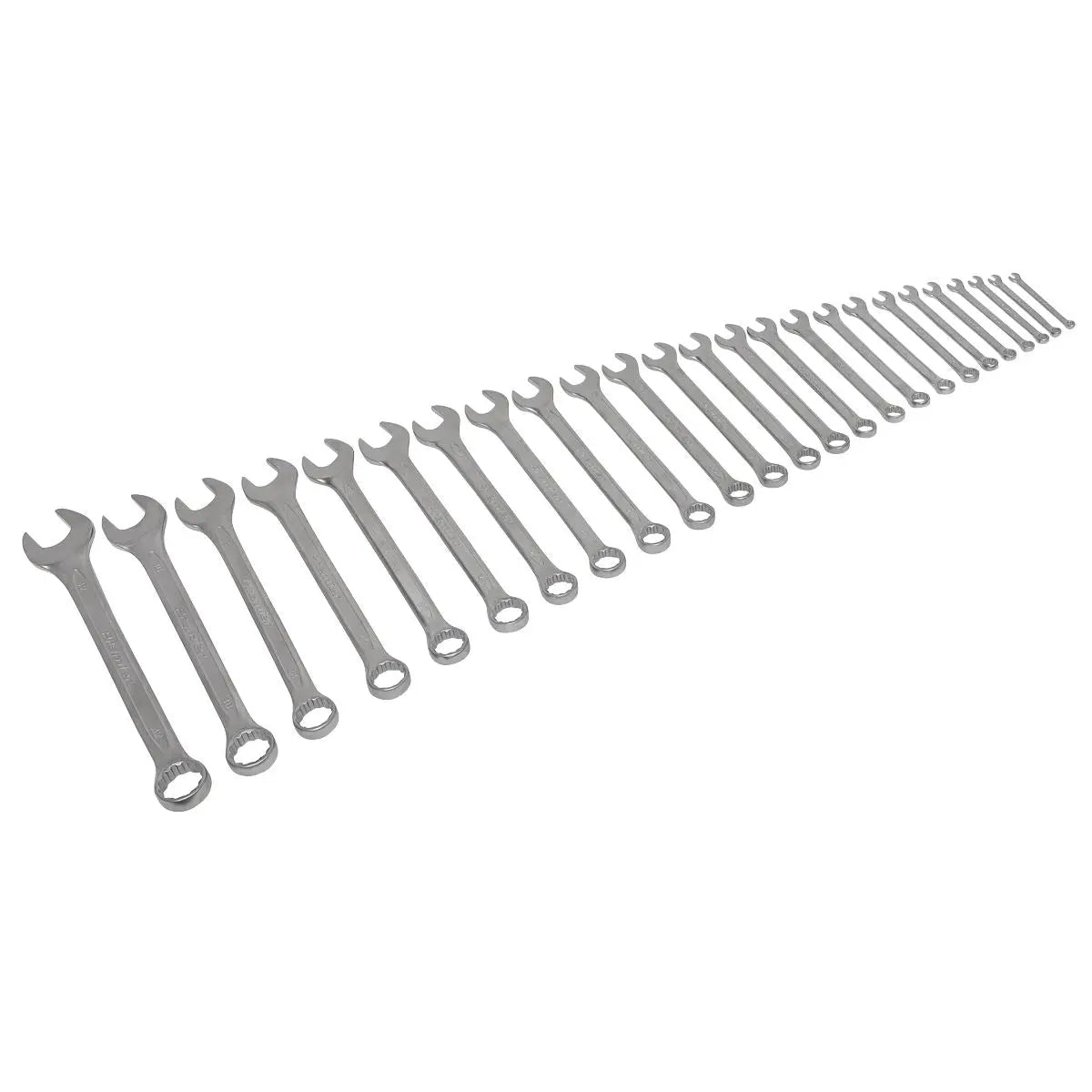 Sealey Premier Combination Spanner Set EVA Tray 6-32mm Open End Ring Metric 25pc 