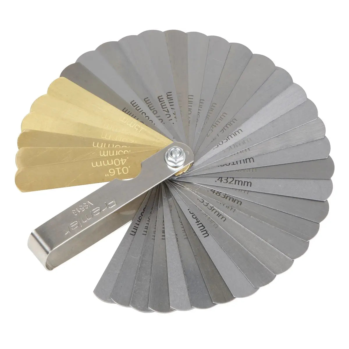 Sealey Premier Combination Steel/Brass Dual Marked Feeler Gauge 36 Blade  White Rose Tools