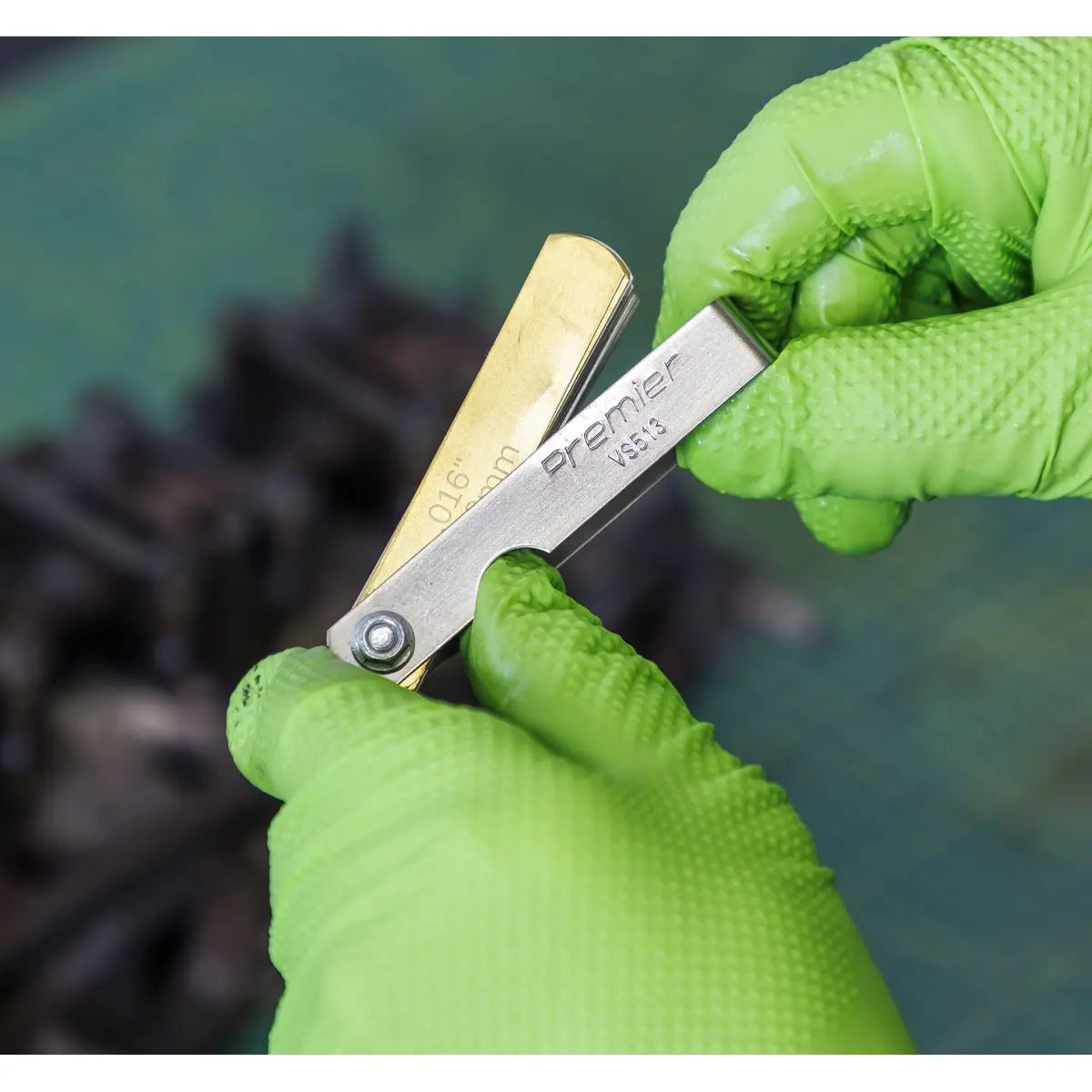 Sealey Premier Combination Steel/Brass Dual Marked Feeler Gauge 36 Blade  White Rose Tools