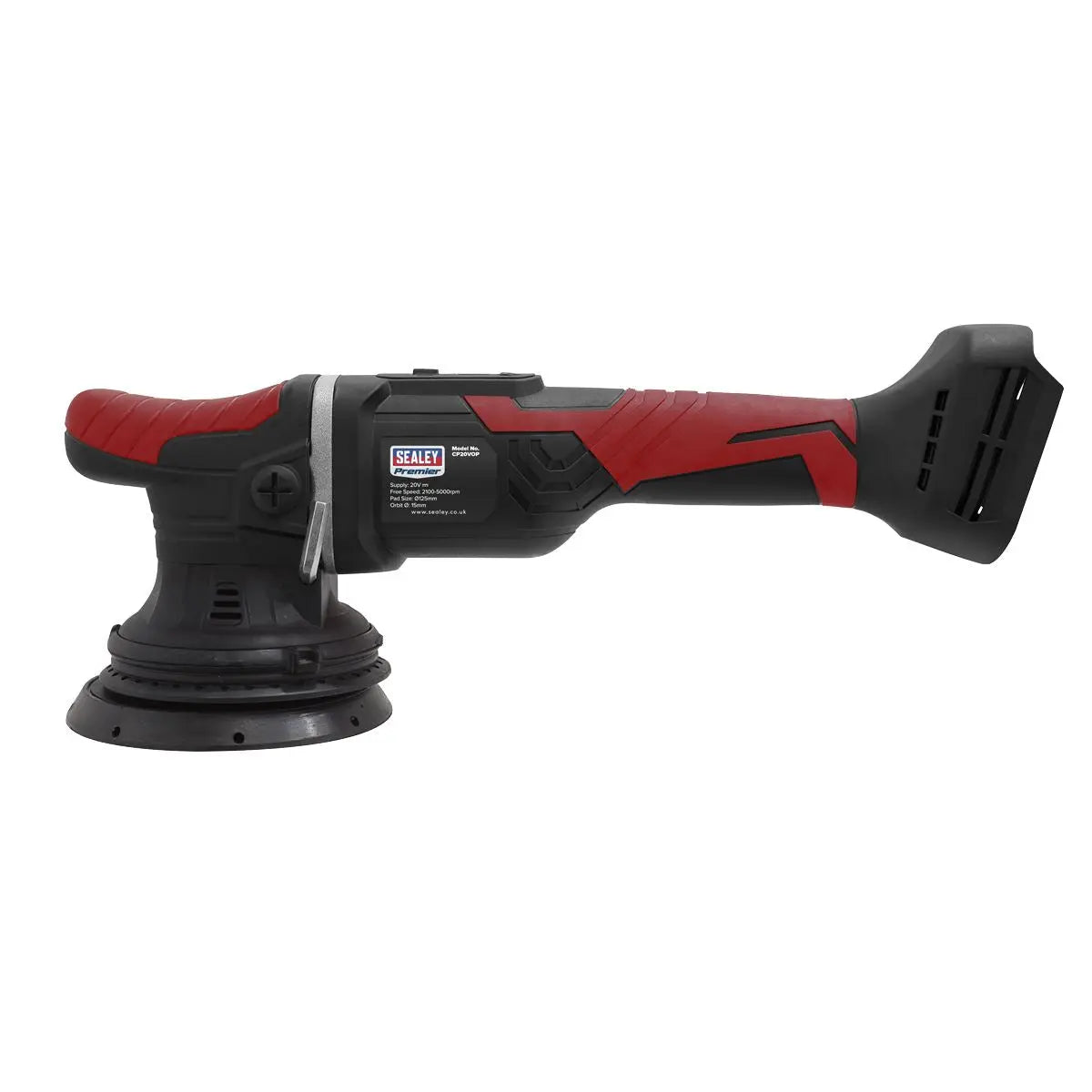 Sealey Premier Cordless Orbital Polisher Ø125mm 20V SV20 Series Lithium-ion - Body Only 
