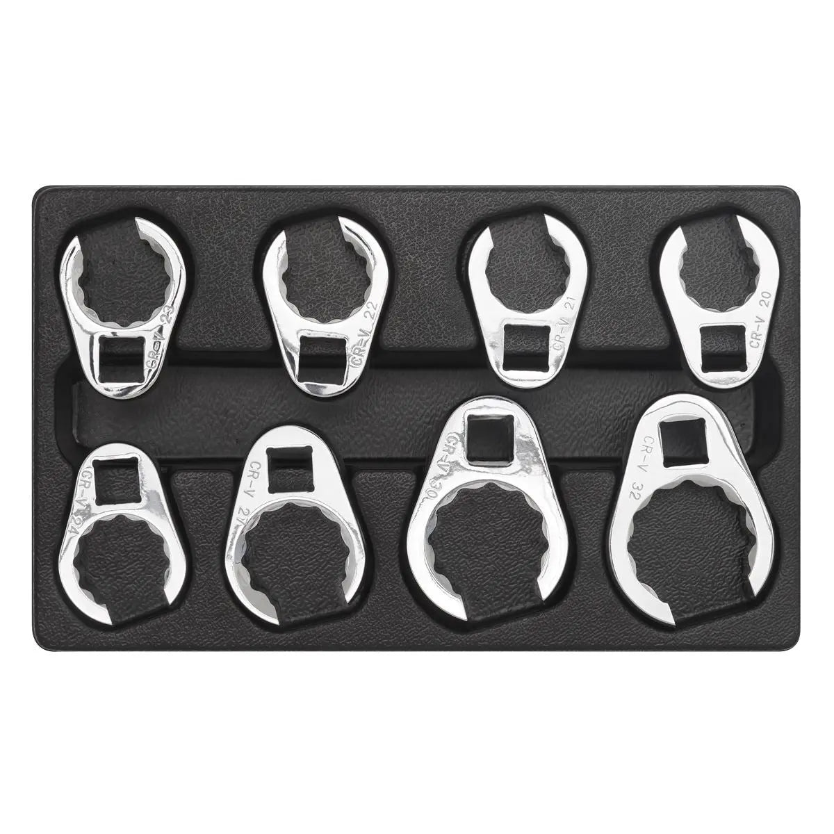 Sealey Premier Crow's Foot Spanner Set 8pc 1/2"Sq Drive Metric 