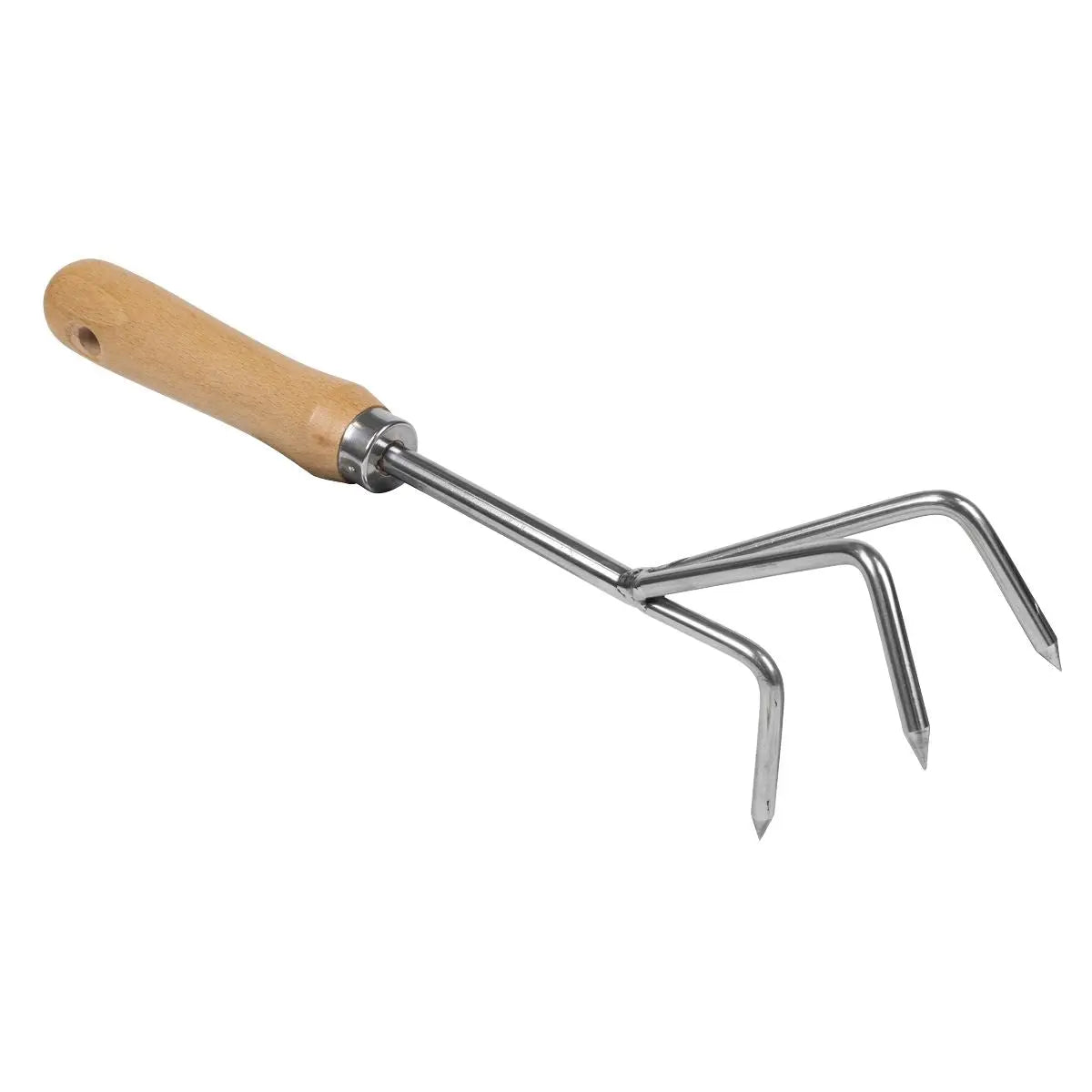 Sealey Premier Cultivator with Short Ash Handle & Stainless Steel Tines  White Rose Tools