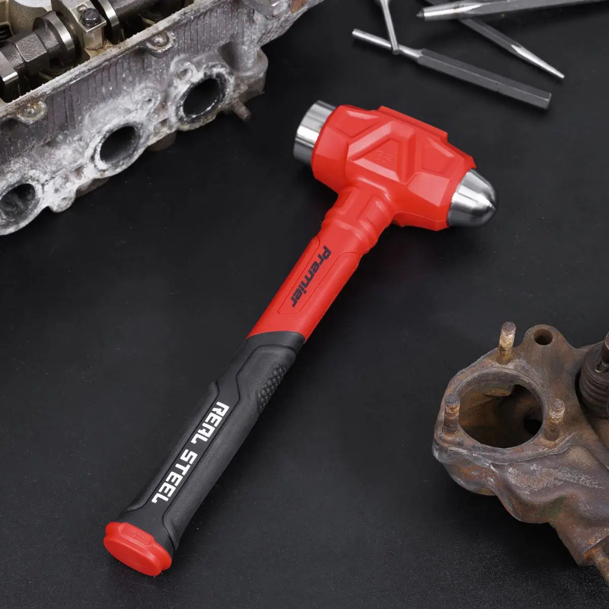 Sealey Premier Dead Blow Ball Pein Hammer 32oz  White Rose Tools
