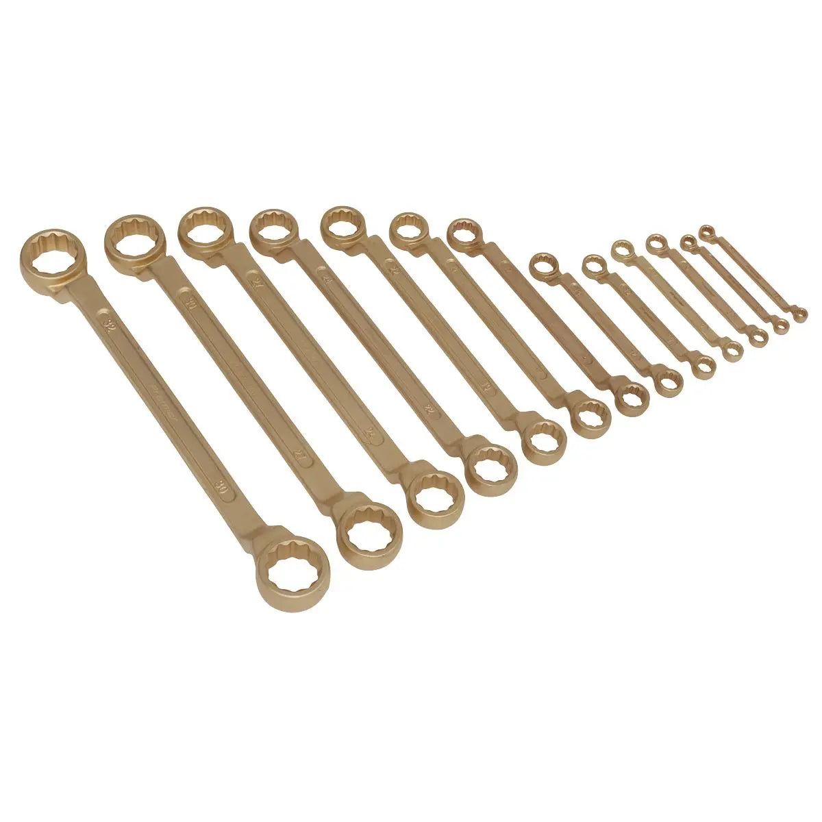 Sealey Premier Double End Ring Spanner Set 13pc 5.5-32mm - Non-Sparking 
