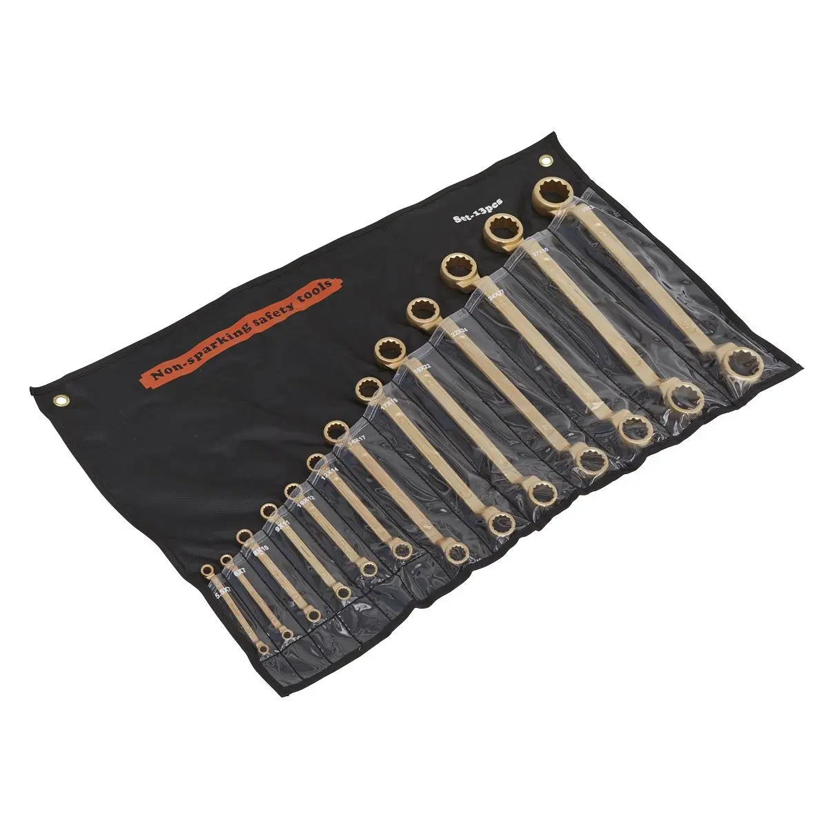 Sealey Premier Double End Ring Spanner Set 13pc 5.5-32mm - Non-Sparking 