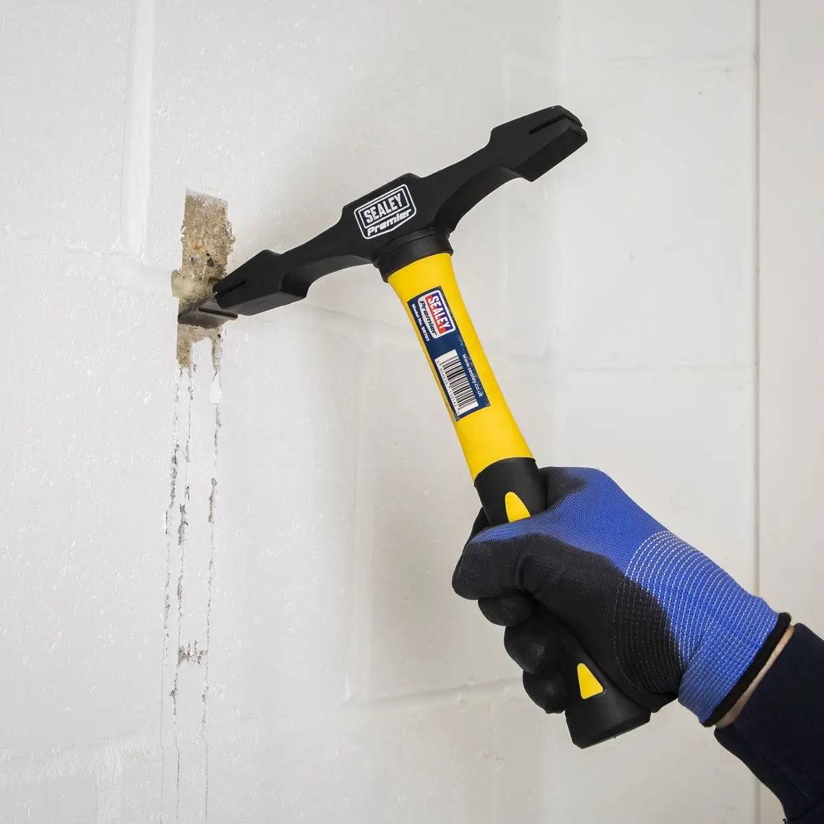 Sealey Premier Double Ended Scutch Hammer with Fibreglass Handle 