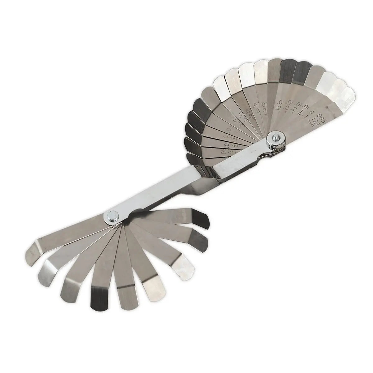 Sealey Premier Feeler Gauge 26 Blade Offset - Dual Marked 