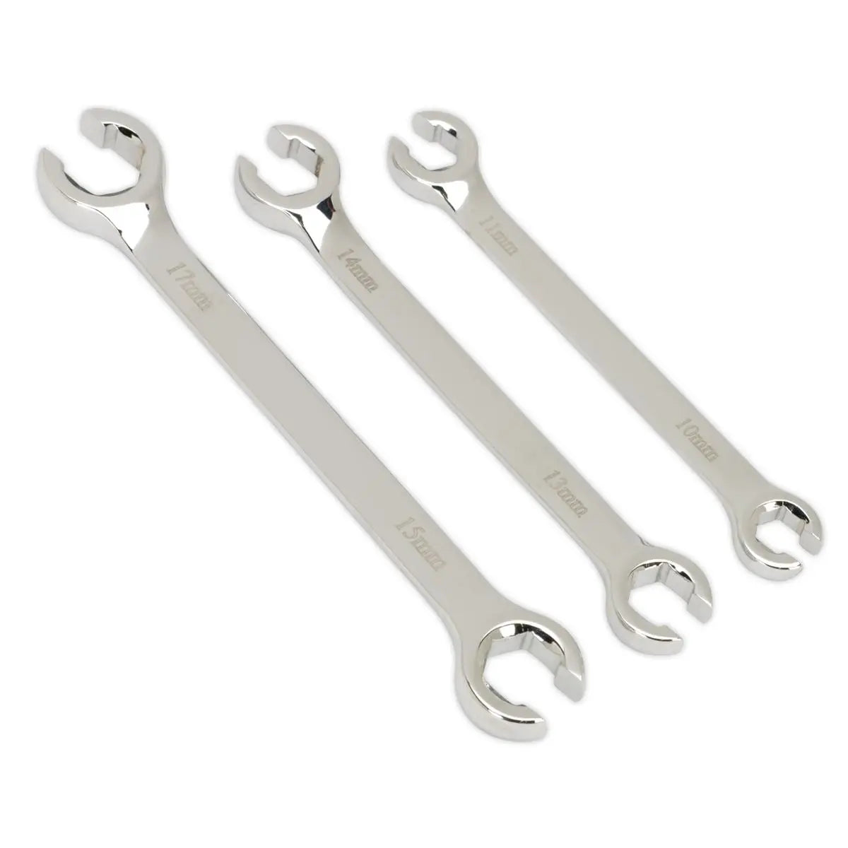 Sealey Premier Flare Nut Spanner Set 3pc Metric 