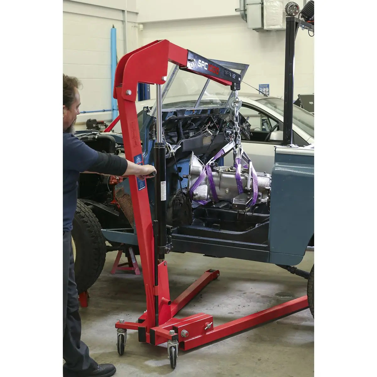 Sealey Premier Folding Engine Crane 1 Tonne 