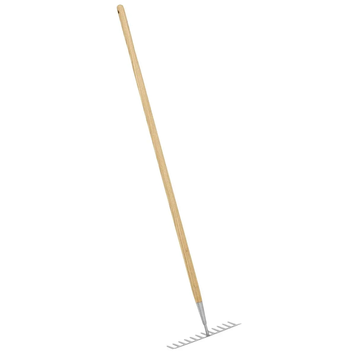 Sealey Premier Garden Rake with Long Ash Handle & Stainless Steel Tines  White Rose Tools