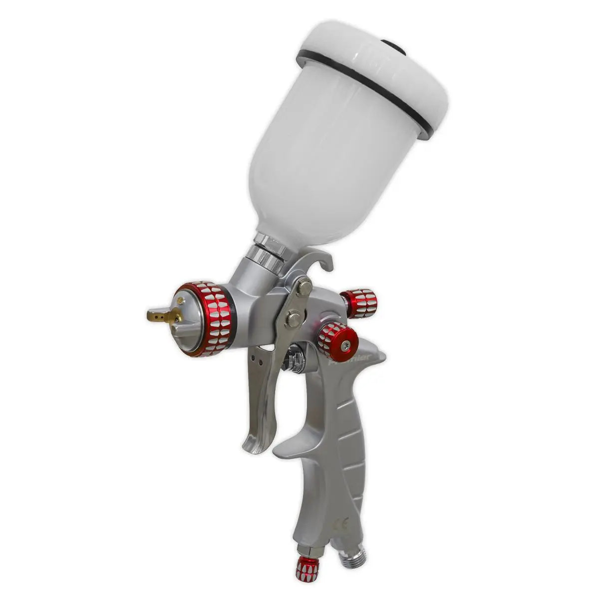 Sealey Premier HVLP Gravity Feed Touch Up Spray Gun 1mm Nozzle Set Up 
