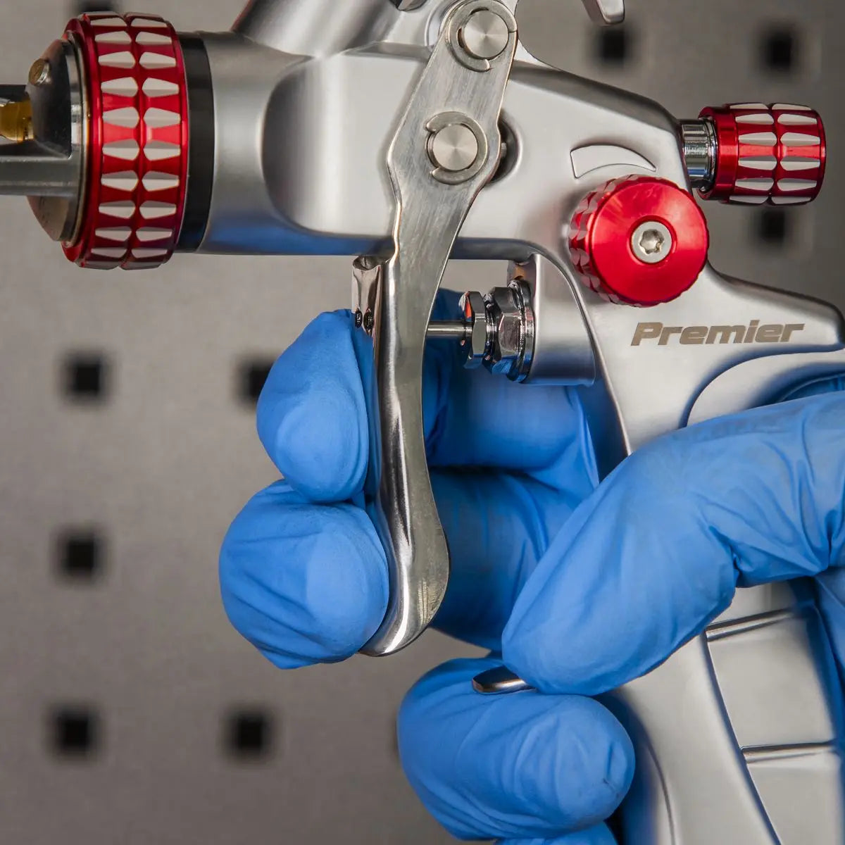 Sealey Premier HVLP Gravity Feed Touch Up Spray Gun 1mm Nozzle Set Up 