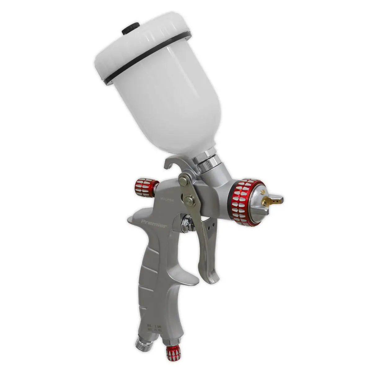 Sealey Premier HVLP Gravity Feed Touch Up Spray Gun 1mm Nozzle Set Up 
