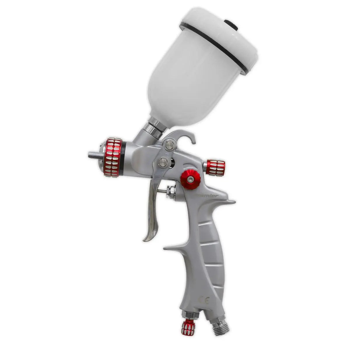 Sealey Premier HVLP Gravity Feed Touch Up Spray Gun 1mm Nozzle Set Up 