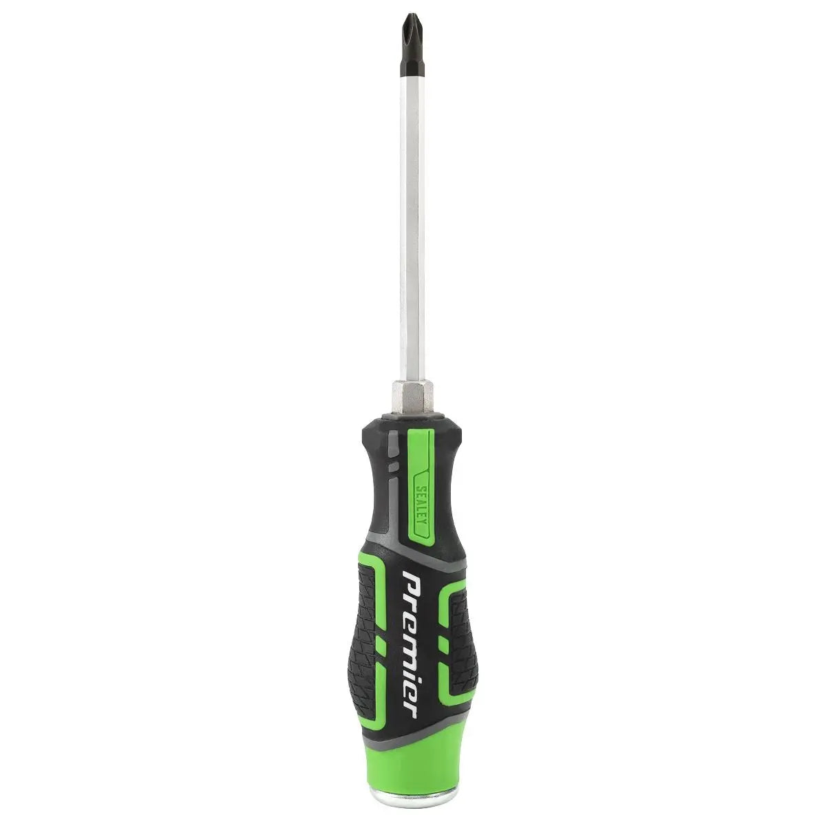 Sealey Premier Hammer-Thru Screwdriver Set Hi-Vis Green 6pc 