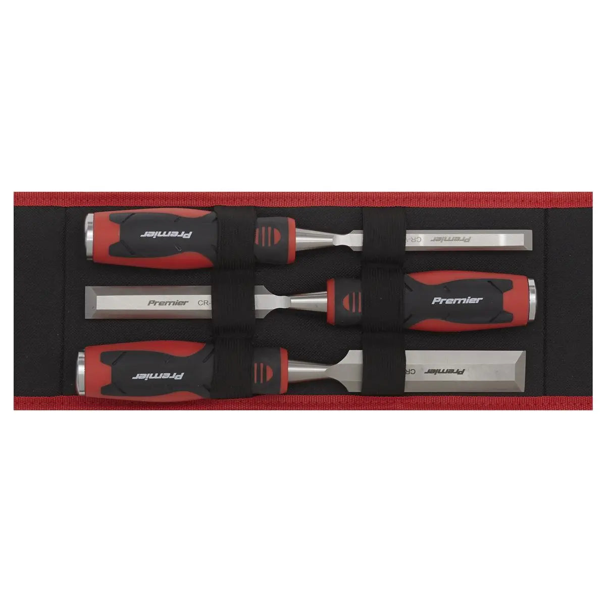 Sealey Premier Hammer-Thru Wood Chisel 3pc Set 