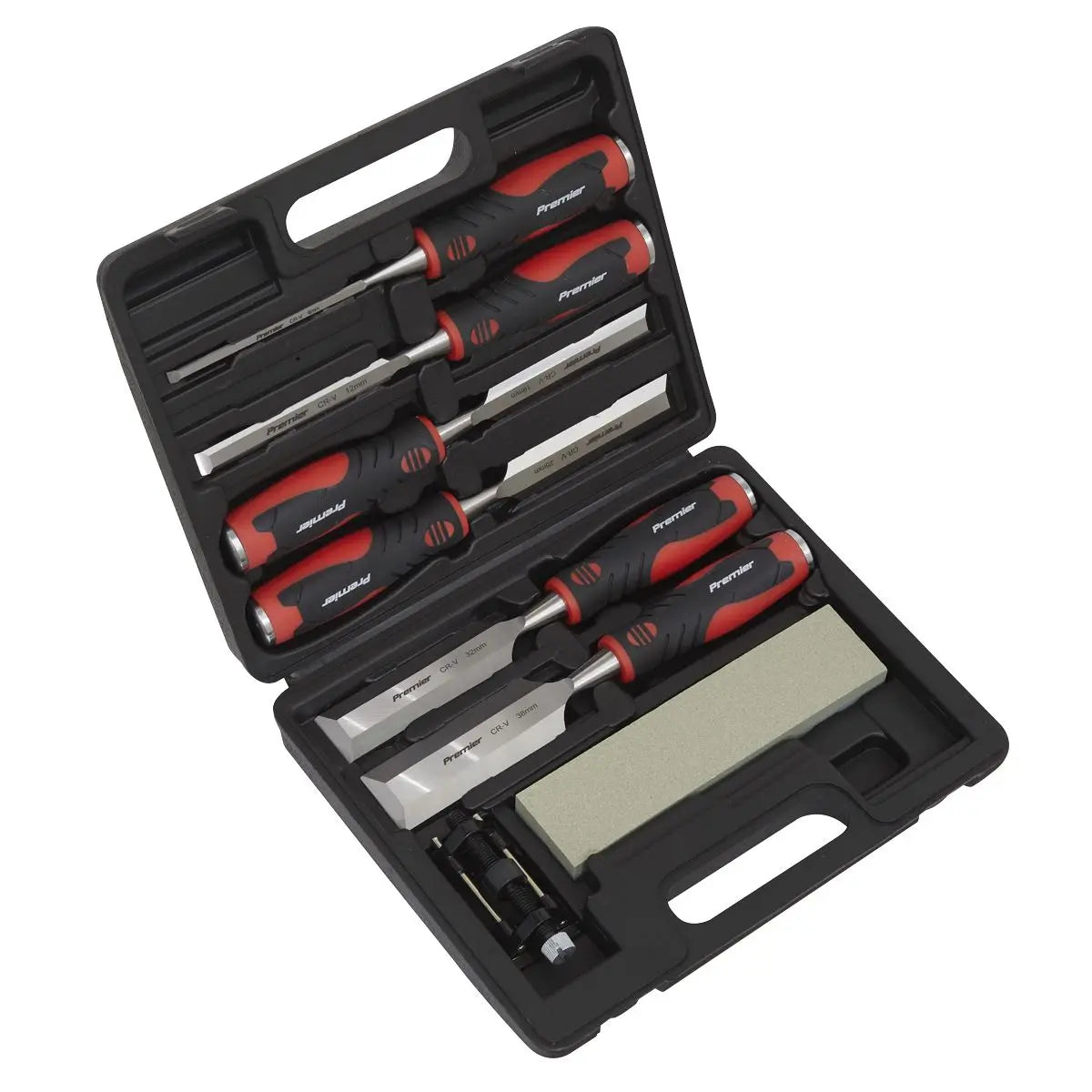 Sealey Premier Hammer-Thru Wood Chisel 8pc Set 