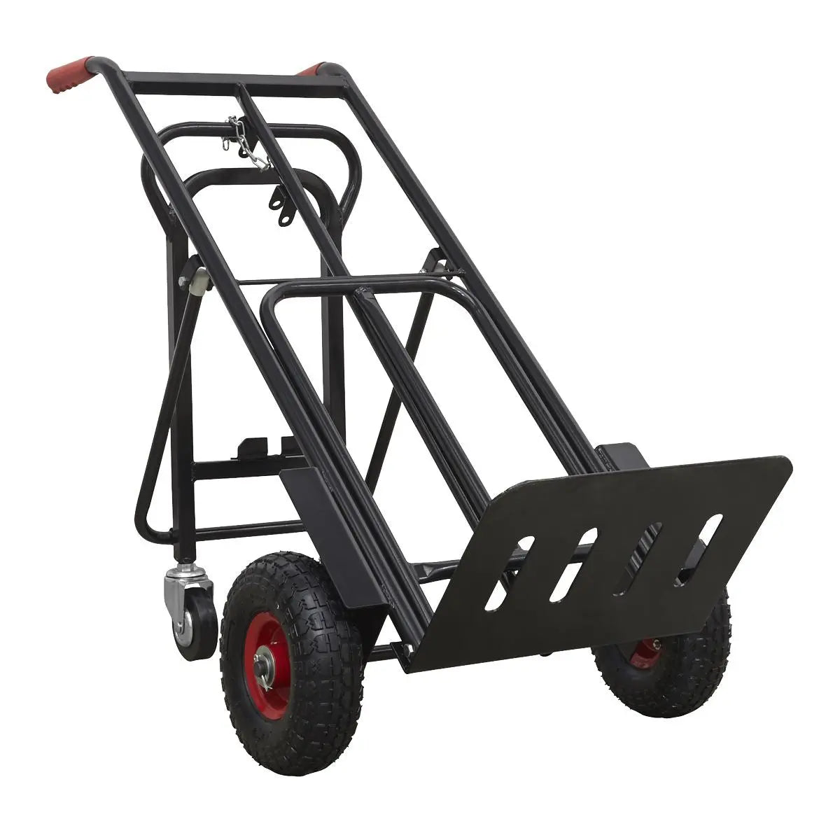 Sealey Premier Heavy-Duty 3-in-1 Sack Truck with PU Tyres 300kg Capacity 