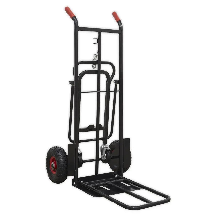 Sealey Premier Heavy-Duty 3-in-1 Sack Truck with PU Tyres 300kg Capacity 