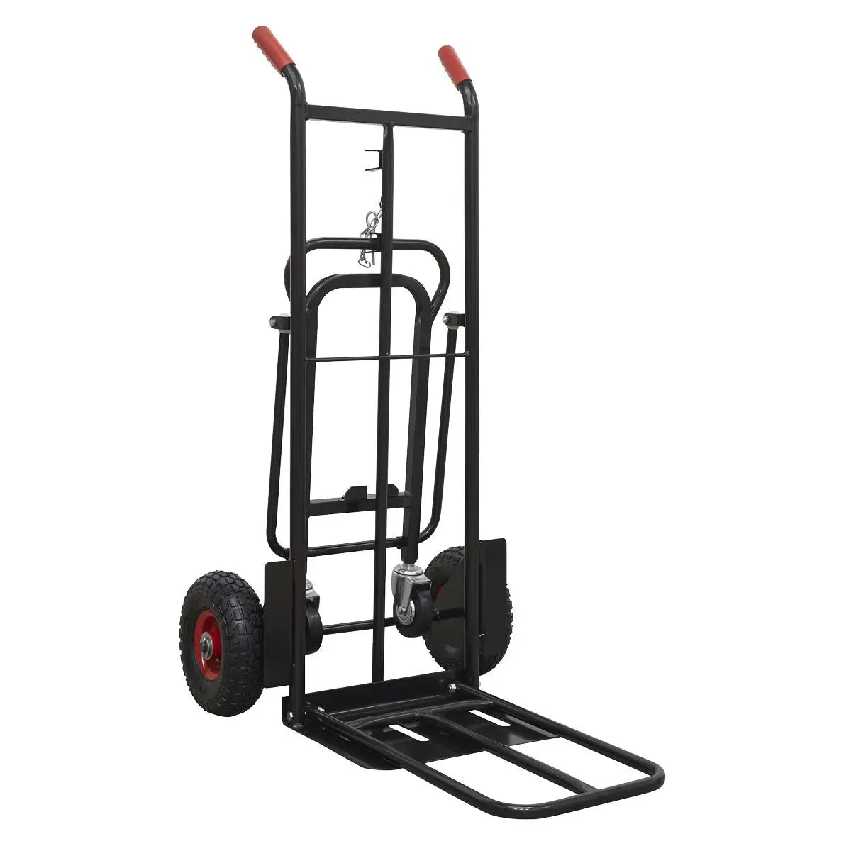 Sealey Premier Heavy-Duty 3-in-1 Sack Truck with PU Tyres 300kg Capacity 